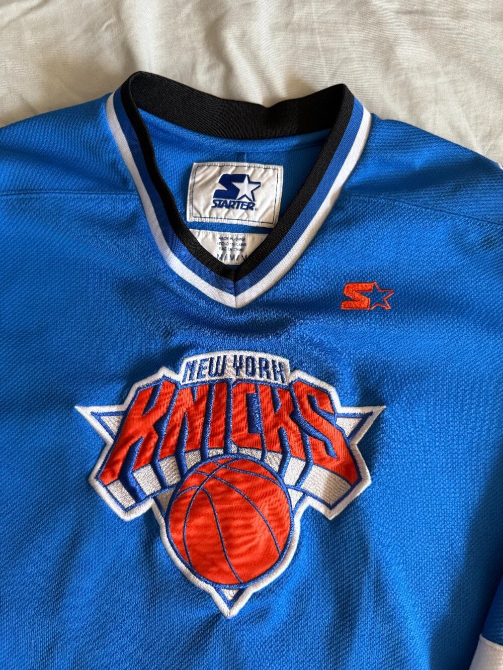 New York Knicks Starter Hockey Jersey Mens Medium Blue NBA NHL